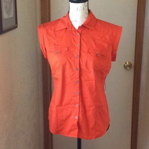 😼3/$20  WORTHINGTON Orange top size PM